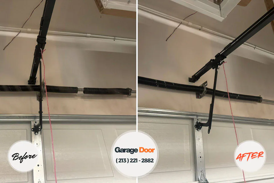 Before and after: garage door company Martins Ferry, OH